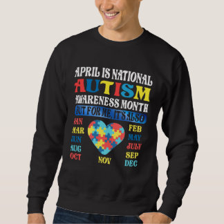 April is National Autism Awareness Month Kids Boy Sweatshirt
