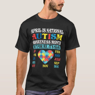 April is National Autism Awareness Month Kids Boy  T-Shirt