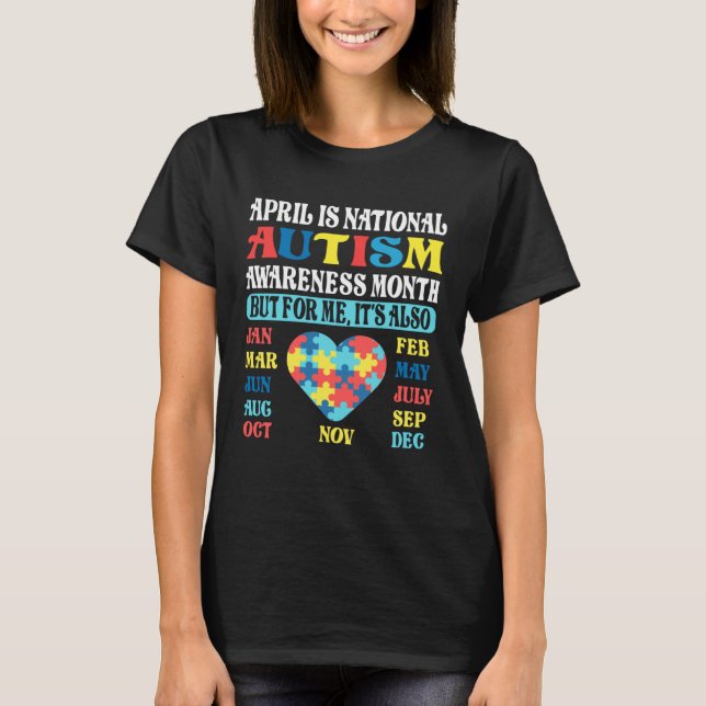April is National Autism Awareness Month Kids Boy  T-Shirt (Vorderseite)