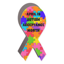 April ist Autismus Akzeptanz Monat Auto Magnet