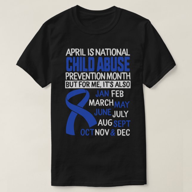 April ist der Monat Awa zur Verhütung von Kindesmi T-Shirt (Design vorne)