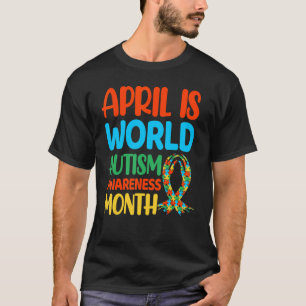 April ist der Welt-Autismus-Bewusstsein Monat T-Shirt