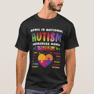 April ist die nationale Autismus-Bewusstsein Autis T-Shirt