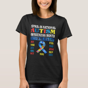 April ist Nationaler Monat des Bewusstseins für Au T-Shirt