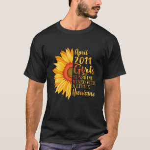 April Mädchen 2011 11 Geburtstagsgeschenke 11 Jahr T-Shirt