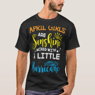 April Mädchen sind Sonnenschein mit einem kleinen  T-Shirt