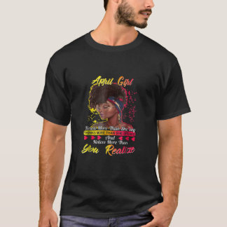 April Mädchen weiß mehr als sie sagt Funny Birthda T-Shirt