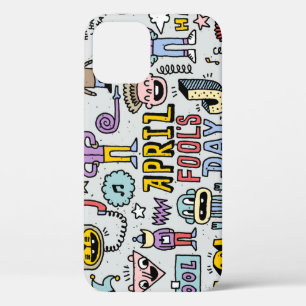 April Narren: farbiges Doodle-Set. Case-Mate iPhone Hülle