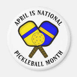 April: National Pickleball Montag Magnet
