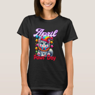 April Pfoten Tag Lustige Katze April Scherz Pran T-Shirt