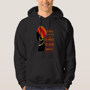 April Proud Queen Black Lady Curly Afro African Am Hoodie
