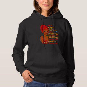 April Proud Queen Black Lady Curly Afro African Am Hoodie
