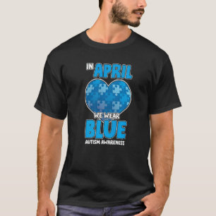 April-Puzzle-Autismus-Bewusstseins-Schleife Autist T-Shirt