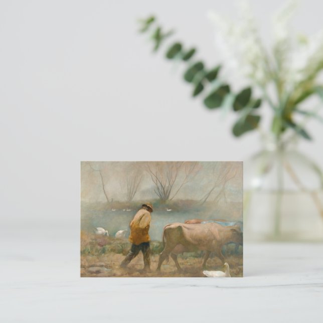 April Rain von Newell Convers Wyeth Mitteilungskarte (Stehend Vorderseite)