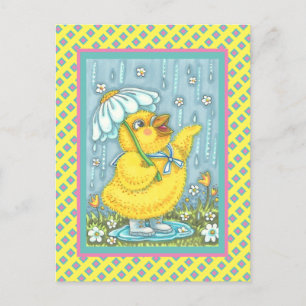 APRIL REGEN MAI BLUMEN, FRÜHLINGSCHICK POSTKARTE