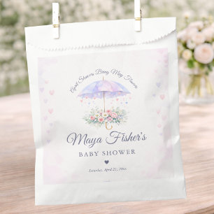 April-Schauer bringen Mai-Blumen Baby Shower Geschenktütchen