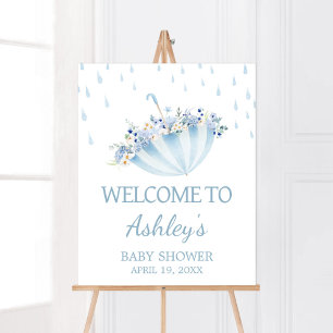 April-Schauer bringen Mai-Blumen Baby Shower Willk Poster