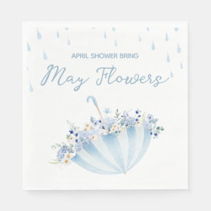 April-Schauer Bringt Mai-Blumen Baby-Party Serviette