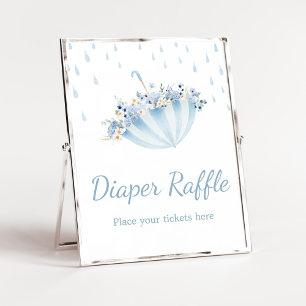 April-Schauer Bringt Mai-Blumen Windel-Raffle Poster