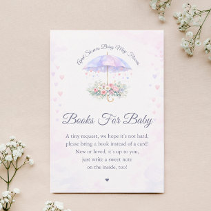 April-Schauer Mai-Blumen Bücher für Baby Karte