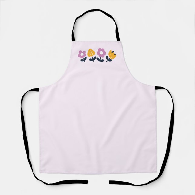 April - Schläge und Nassnasen - Blumenstrauß Schürze (Vorderseite)