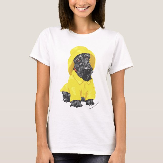 April Showers Scottish Terrier T-Shirt (Vorderseite)