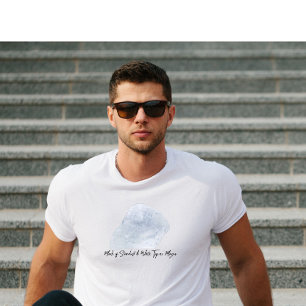 April Topaz Minimalistisch Elegant T-Shirt