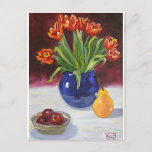 April Tulips Postkarte