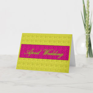 "April Wedding" Card - individuell anpassbar Einladung