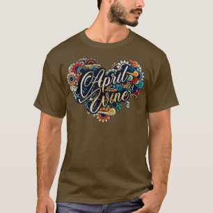 April Wein VIGNETTE VINTAGE FARBE T-Shirt