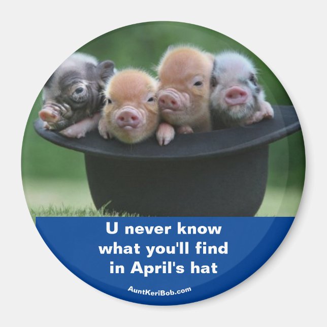 Aprilhut Magnet (Vorne)