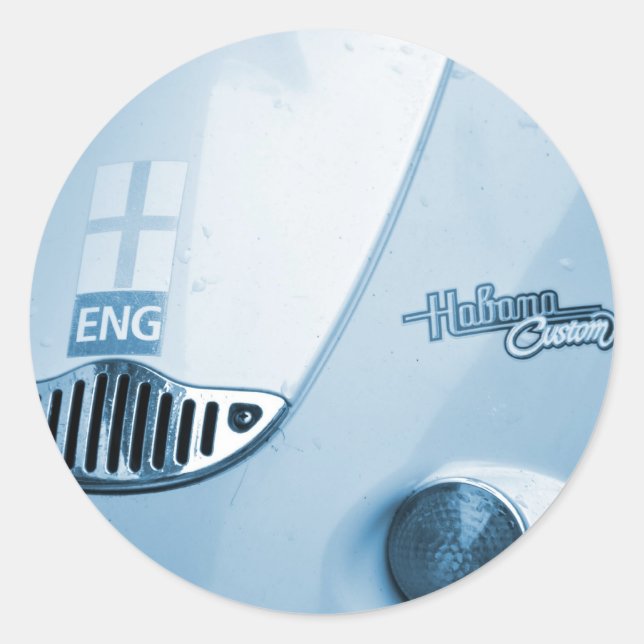 Aprilia Habana Roller Runder Aufkleber (Vorderseite)