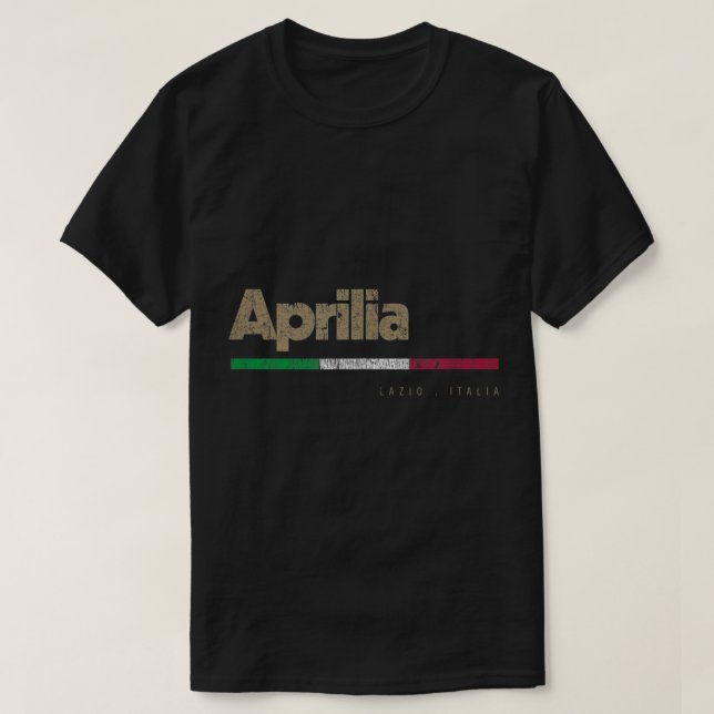 Aprilia Italian City Retro Flag Italy  T-Shirt (Design vorne)