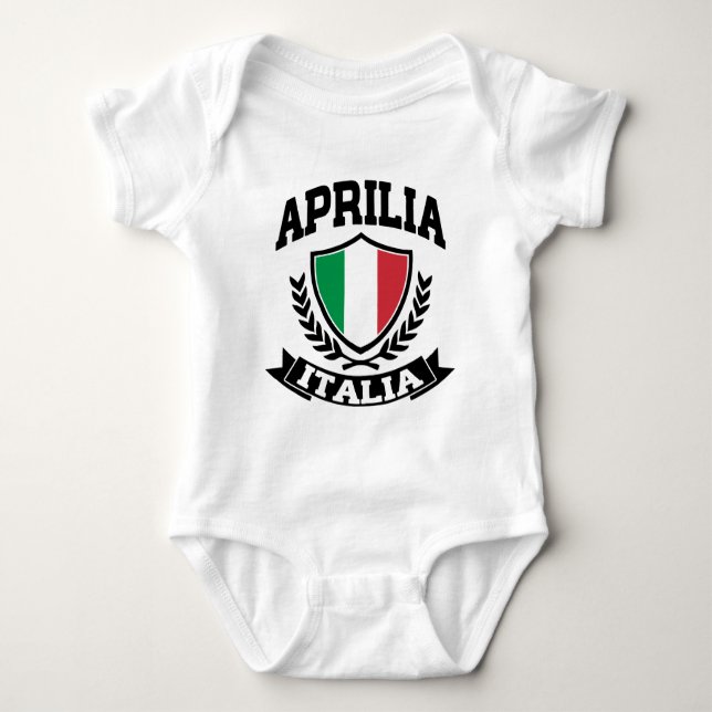Aprilia Italien Baby Strampler (Vorderseite)