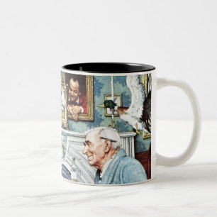 Aprilscherz, 1943 zweifarbige tasse