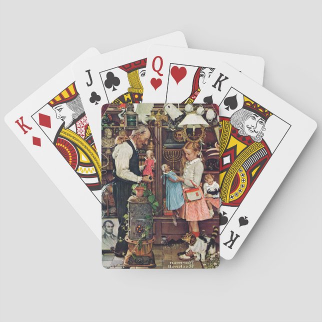 Aprilscherz, 1948 spielkarten (Rückseite)