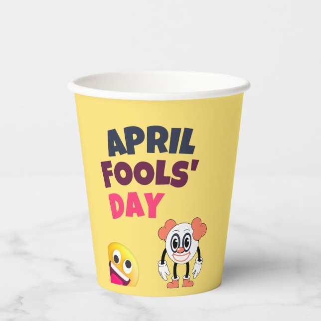 Aprilscherz Pappbecher (Vorderseite)