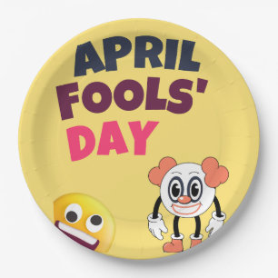 Aprilscherz Pappteller