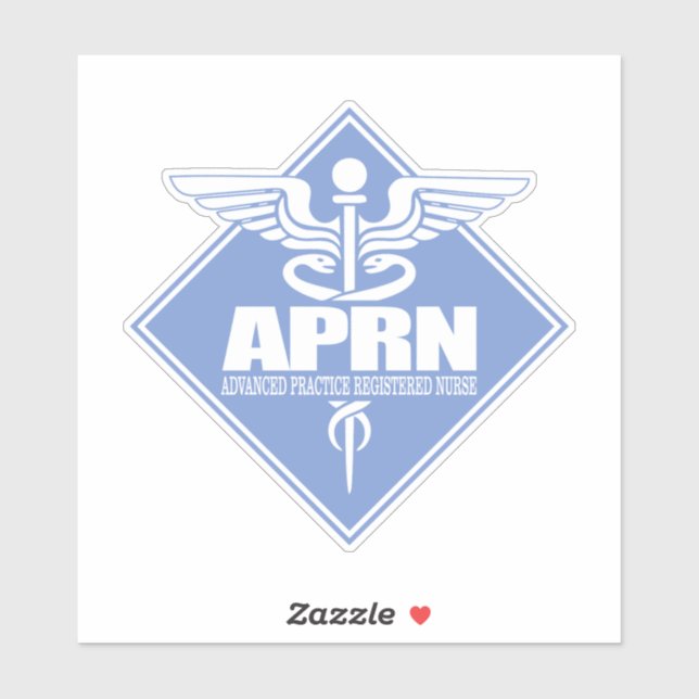 APRN (Advance Practice Registered Nurse) Diamant Aufkleber (Blatt)