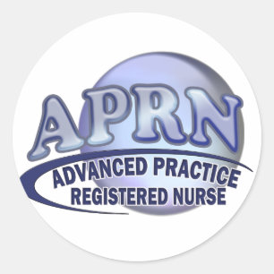 APRN LOGO vorgerückte Praxis-ausgebildete Runder Aufkleber