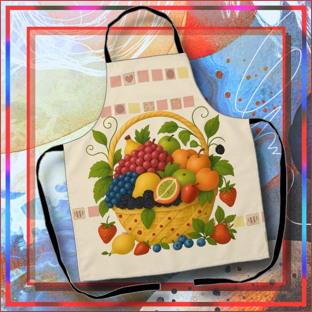 APRON - Colorful Overflowing Fruit Basket Schürze (Von Creator hochgeladen)