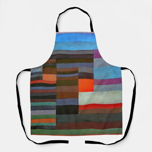 APRON - "Fire in the Evening" - Paul Klee Schürze (Vorderseite)
