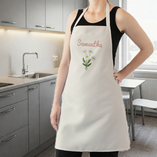 Apron for Women with Daisies Schürze (Von Creator hochgeladen)