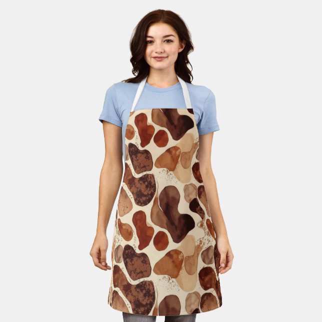 Apron mit All-Over-Druck, Mittelgroß Schürze (Getragen)