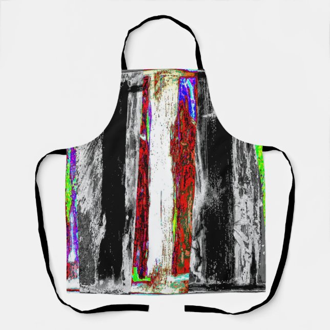 Apron mit All-Over-Print – Reflection Layers Schürze (Vorderseite)