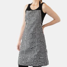 Apron - Striped Optical Illusion