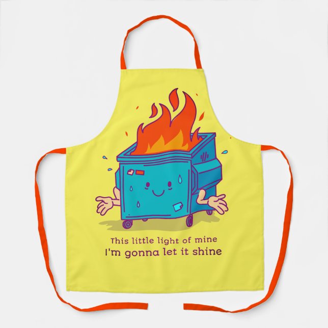 Apron This Little Light: Dumpster Fire  Schürze (Vorderseite)