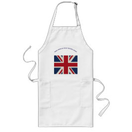 Apron - Union Jack Flag with witty statement... Lange Schürze