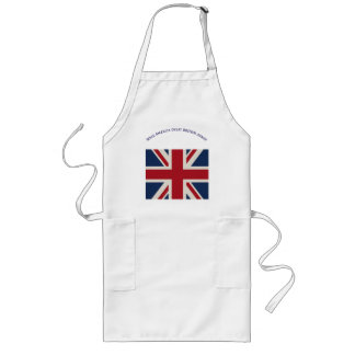 Apron - Union Jack Flag with witty statement... Lange Schürze