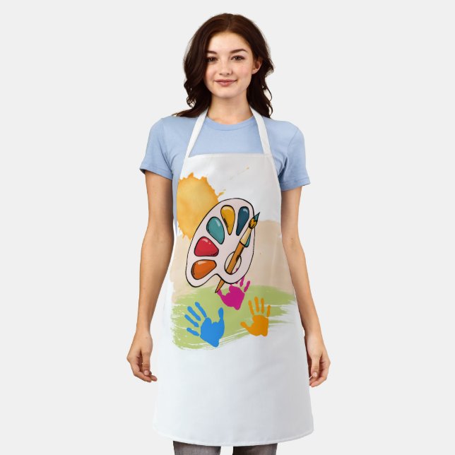 Aprons for painters or cooks schürze (Getragen)